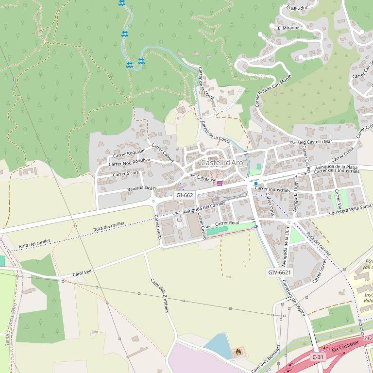 Porción de terreno, de superficie mil doscientos treinta y un metros, dieciocho decímetros cuadrados. Dicha porción está formada por la parcela número noventa y seis y parte de la número noventa y siete, de la Urbanización "Mas Ros", de Playa de Aro,