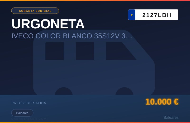 URGONETA IVECO COLOR BLANCO 35S12V 35201/1900 (2127LBH)
