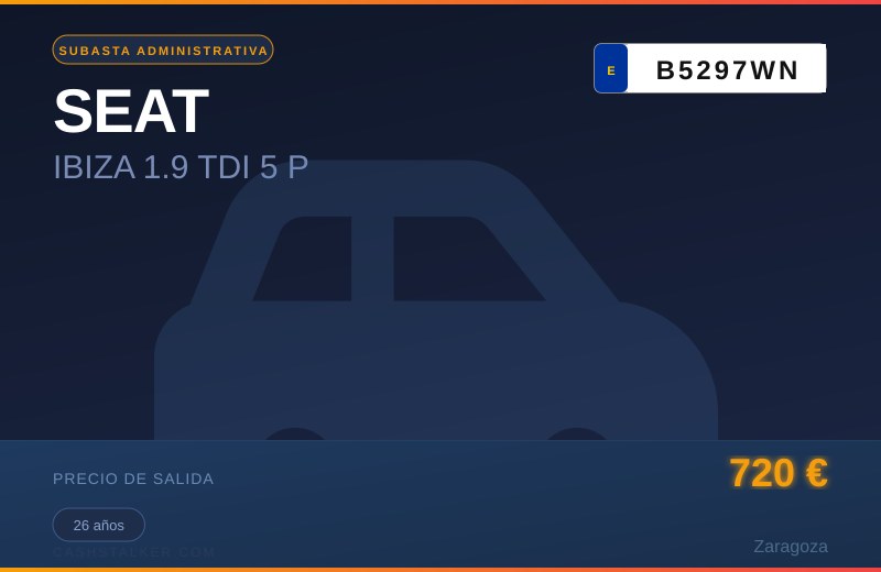 SEAT IBIZA 1.9 TDI 5 P 2000 (B5297WN)