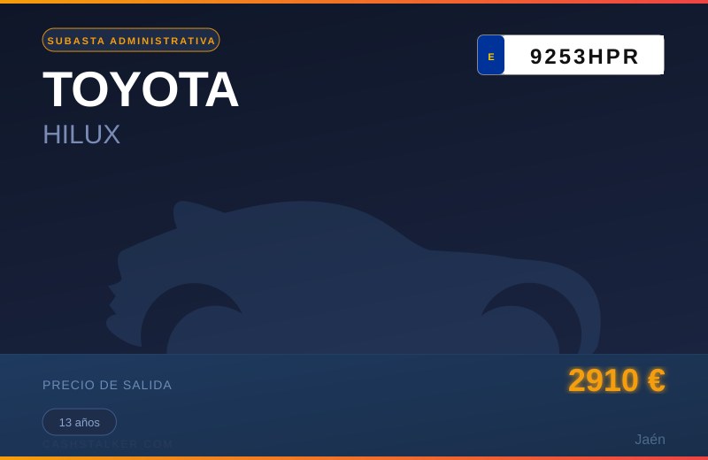 TOYOTA HILUX 2013 (9253HPR)