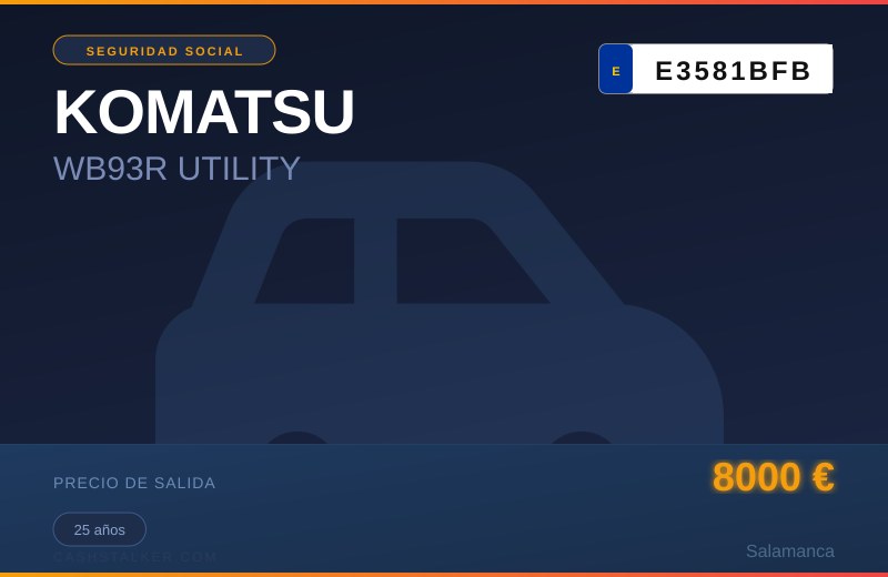 KOMATSU WB93R UTILITY 2001 — Salamanca