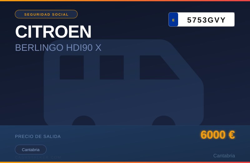 CITROEN BERLINGO HDI90 X — Cantabria