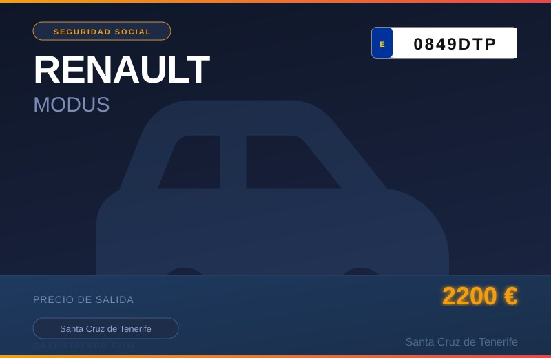 RENAULT MODUS — Santa Cruz de Tenerife