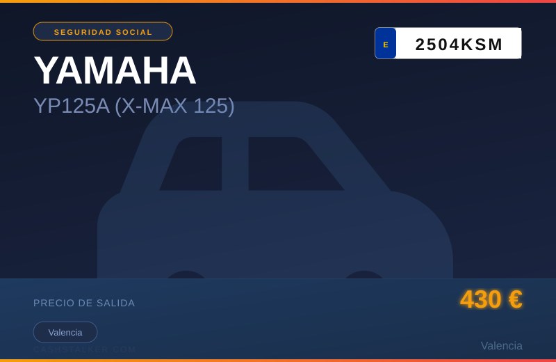 YAMAHA YP125A (X-MAX 125) — Valencia