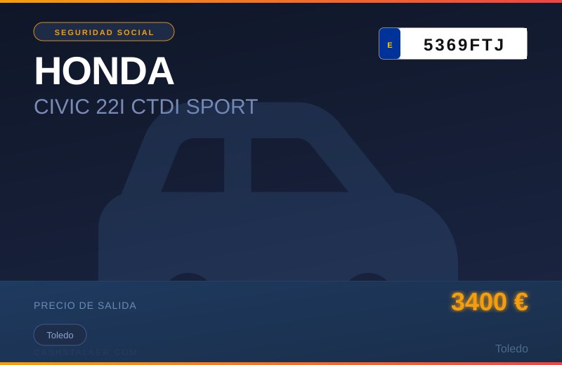 HONDA CIVIC 22I CTDI SPORT — Toledo
