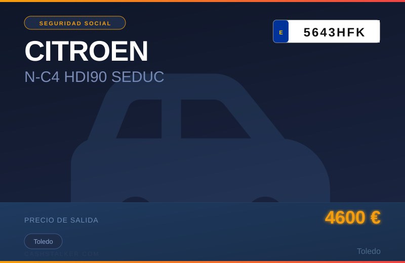 CITROEN N-C4 HDI90 SEDUC 2011 — Toledo