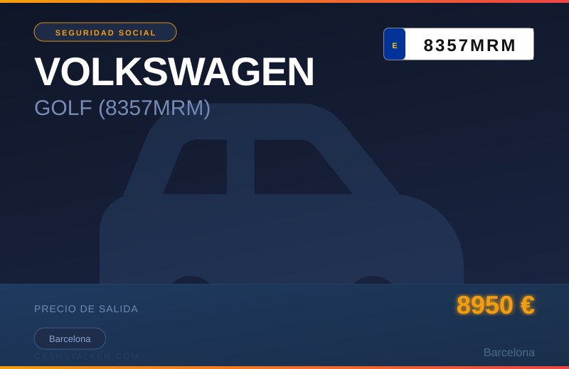 VOLKSWAGEN GOLF (8357MRM)