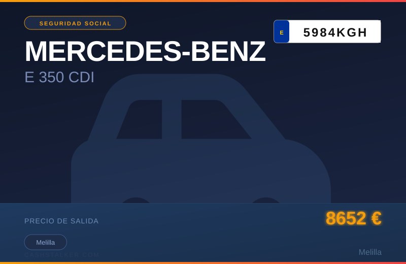MERCEDES-BENZ E 350 CDI — Melilla