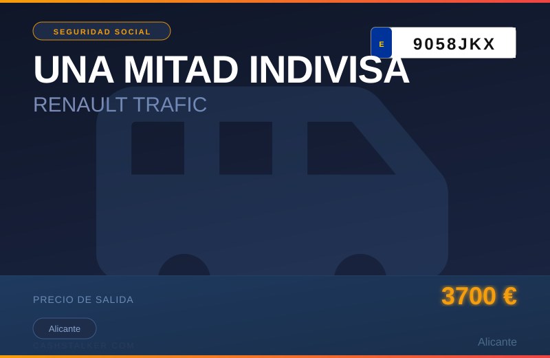 UNA MITAD INDIVISA RENAULT TRAFIC — Alicante
