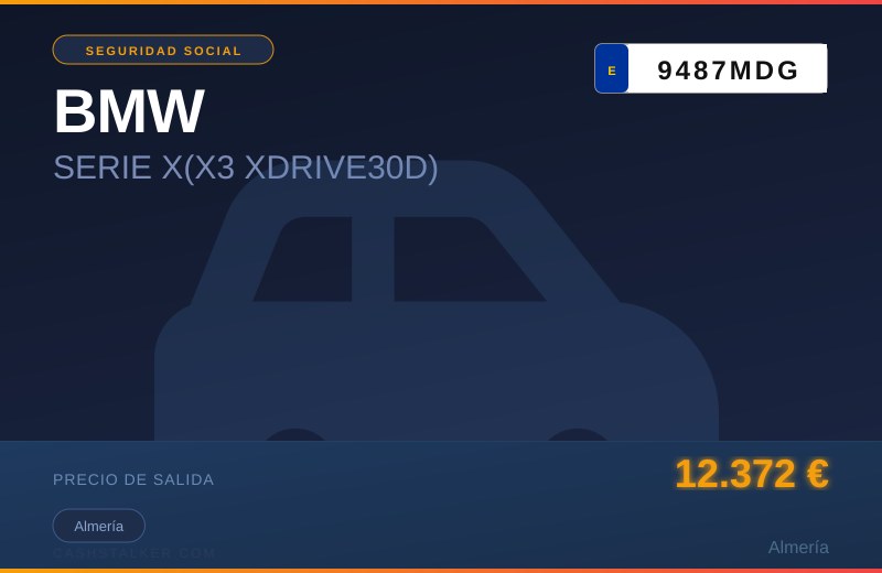 BMW SERIE X(X3 XDRIVE30D) 2011 — Almería