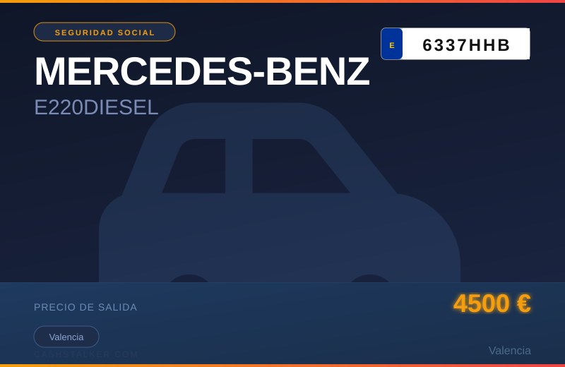 MERCEDES-BENZ E220DIESEL (6337HHB)