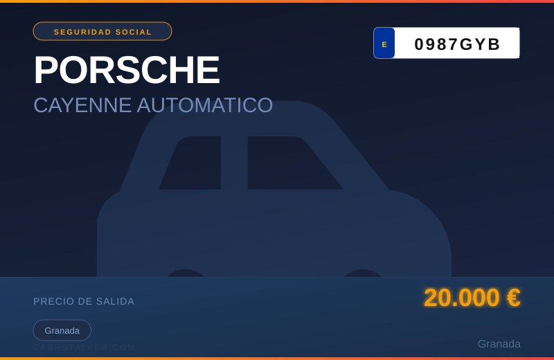 PORSCHE CAYENNE AUTOMATICO 2010 — Granada